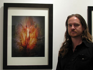 Kelly McCormack at the opening of The Pink Show with his piece Dakini Woman